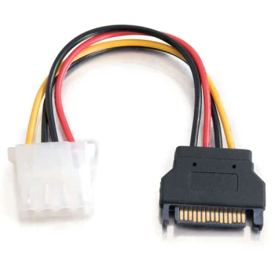 SATA 15p - Molex 4p ケーブル